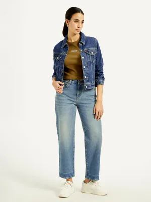 Women's 94 Blue Baggy Fit High Rise Jeans Bold Traveler Gear