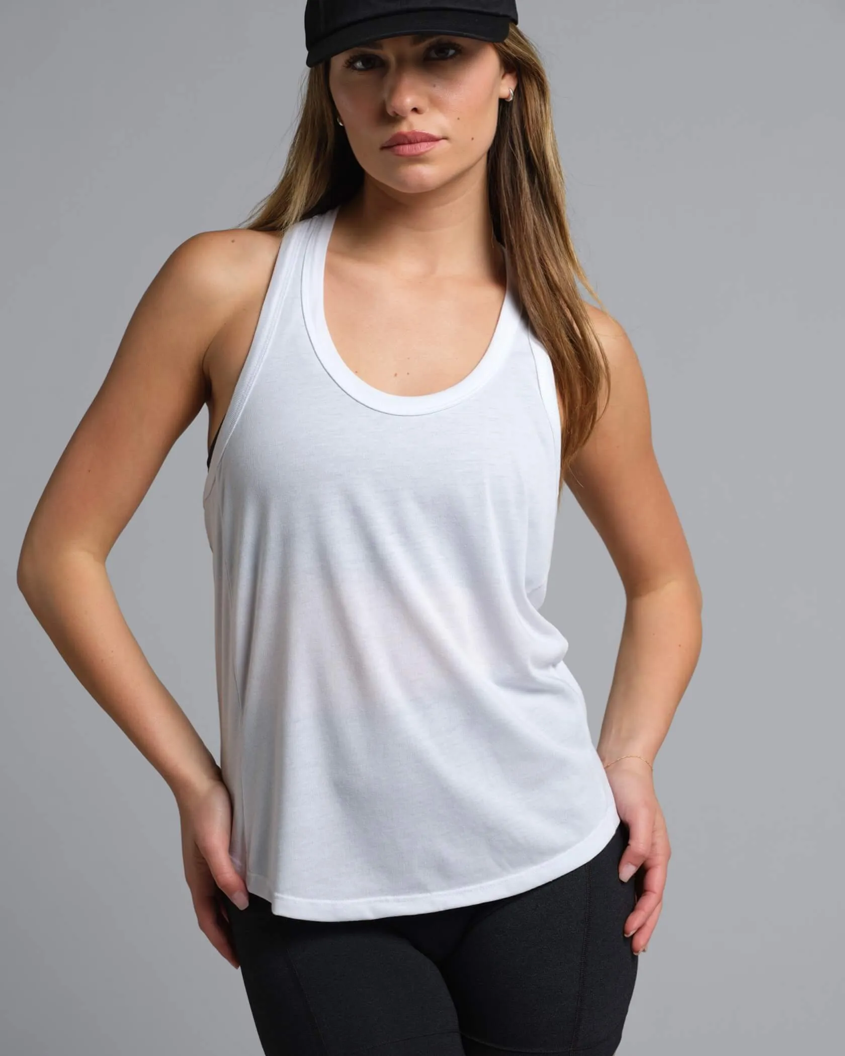 Women's Knockout Layering Tank Wicking Technology Sweat Resistant Fabric
