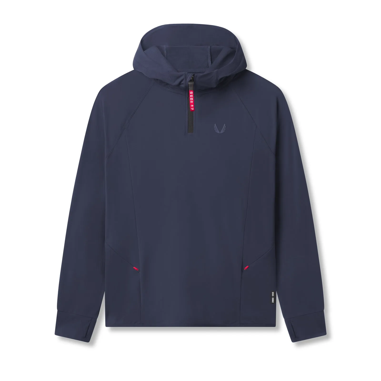 0682. Training Hoodie - Navy Brushed Fleece Interior
