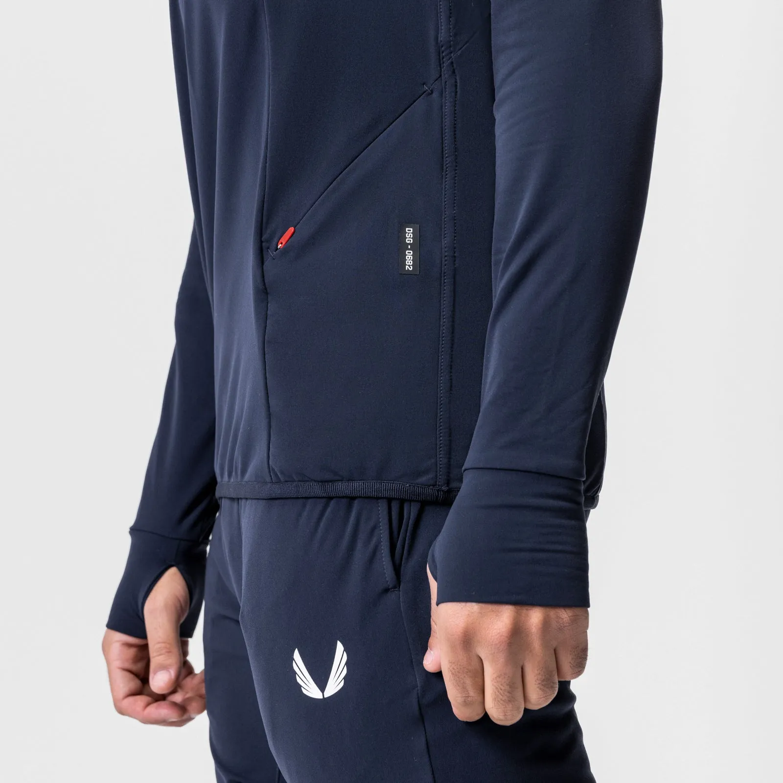 0682. Training Hoodie - Navy Heat Reflective Coating Street Mode