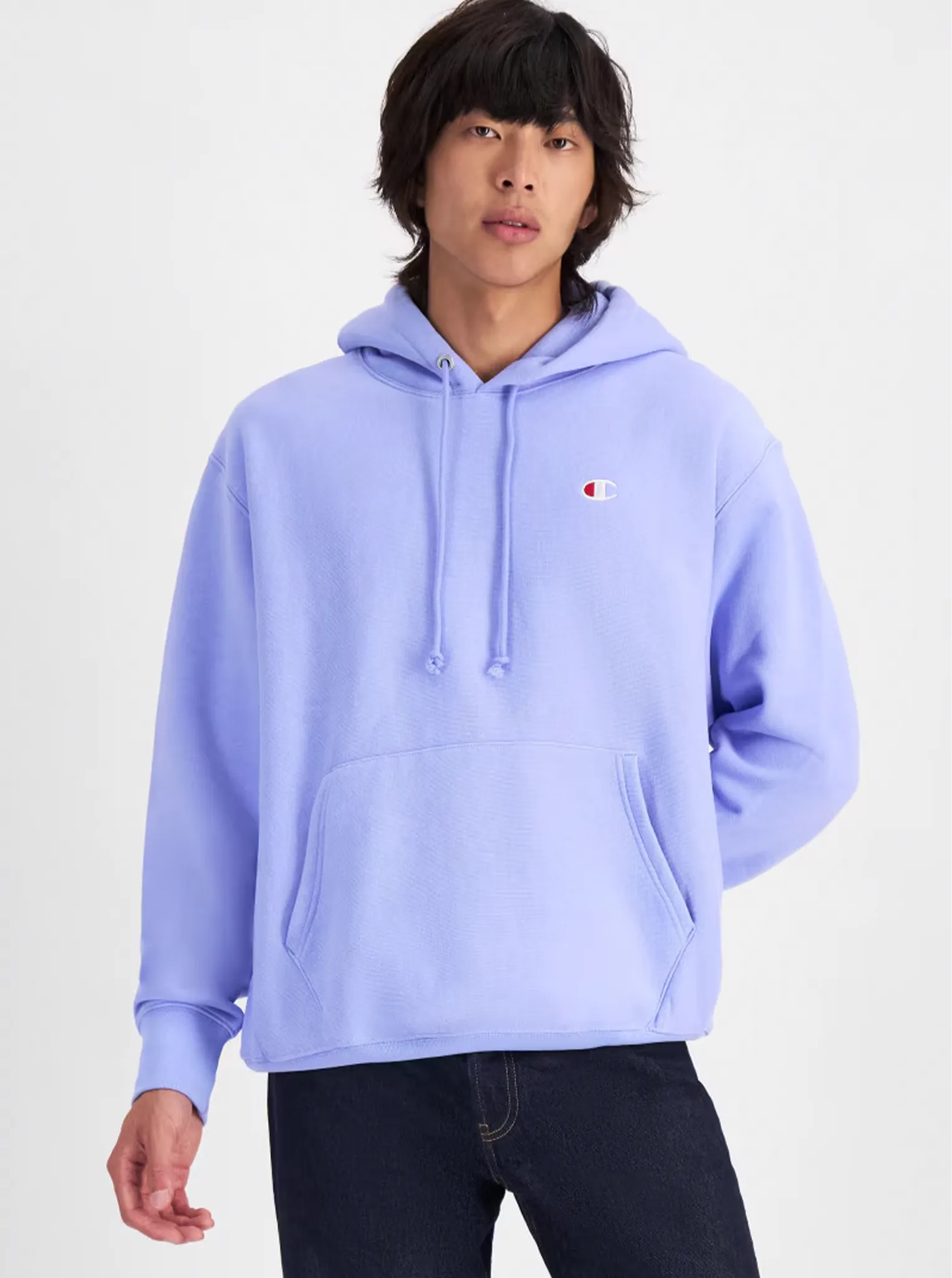Reverse Weave C Logo Hoodie Unisex Trendy Look Compact Knit Collar