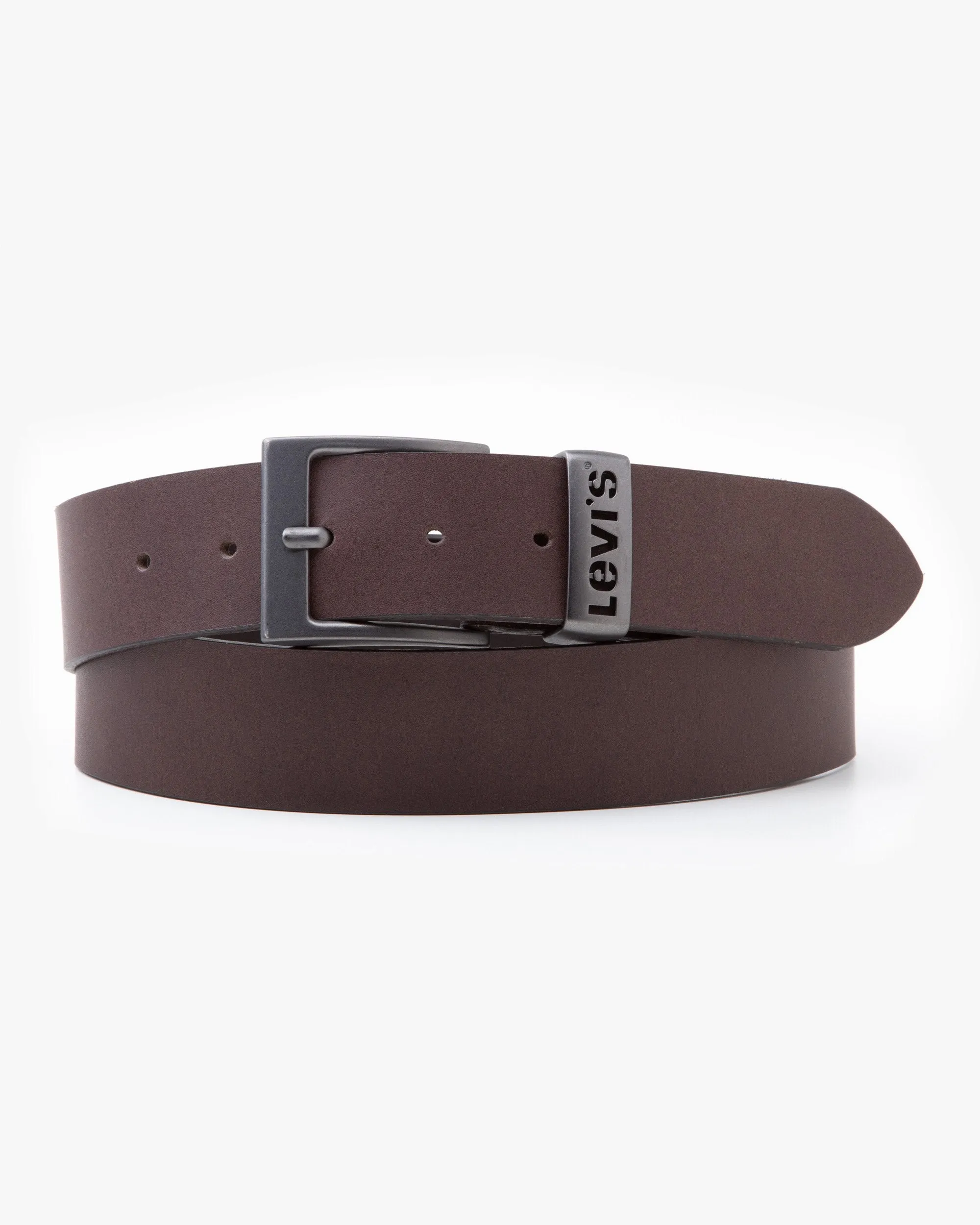 Couple Look Modern Levi's? Ashland Metal Leather Belt - Brown