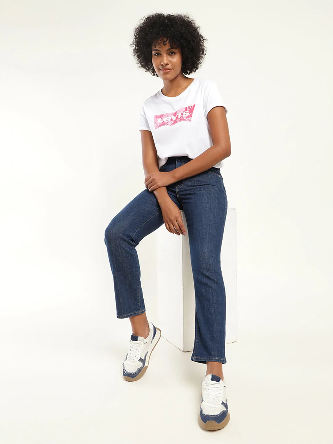 Outdoor Casual Teen Outfit Elegant Women's 710 Blue Skinny Fit High Rise Jeans