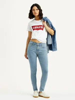 Women's 711 Light Blue Skinny Fit Mid Rise Jeans Lifestyle Fit