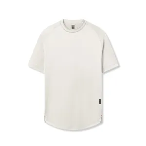 0660. AeroSilver? Established Tee - Ivory Cream Boat neck style