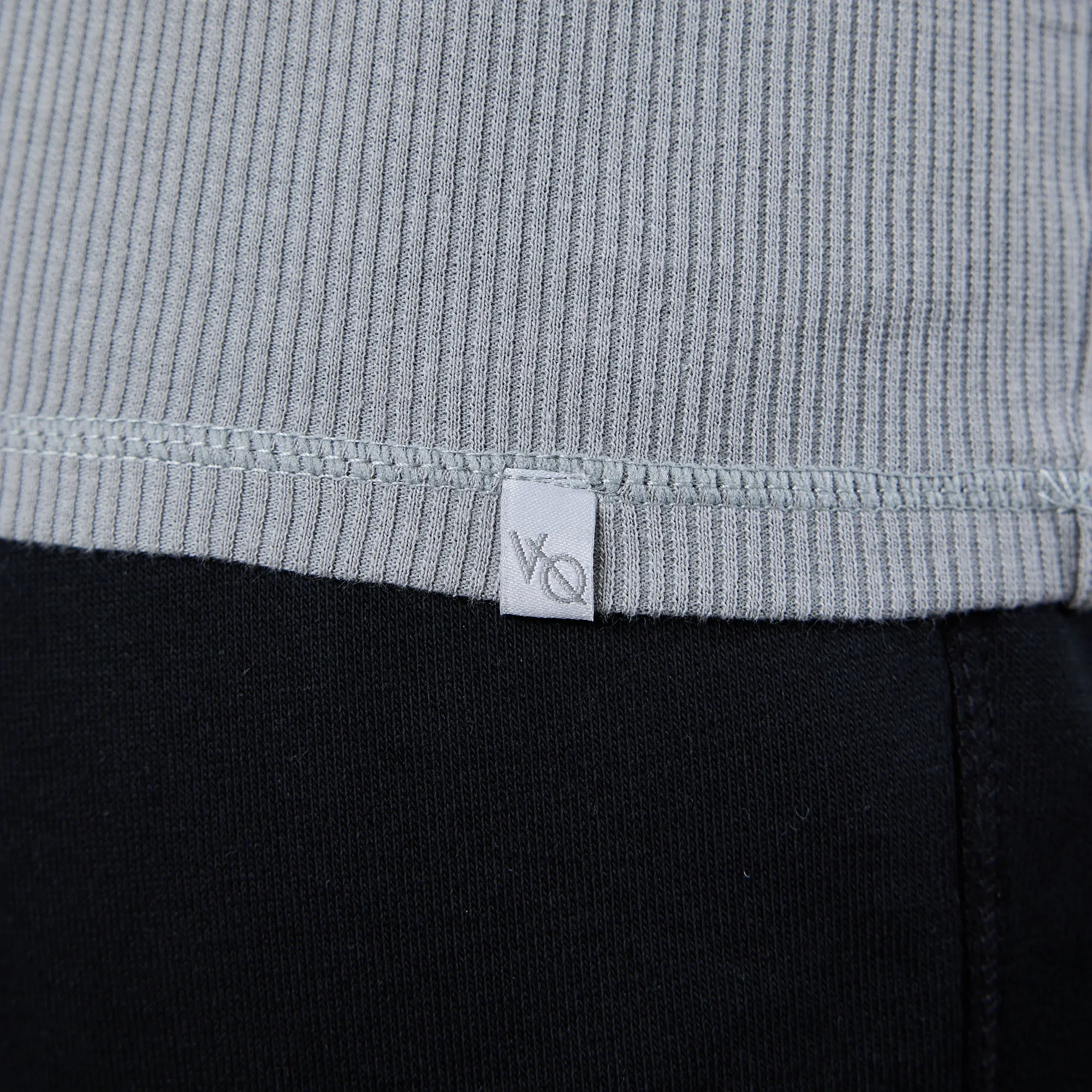 Vanquish Essential Steel Grey Ribbed Tank low precision applications High Neck Cut