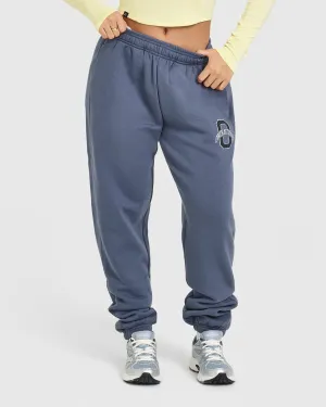 Zero Chafe Technology Foundations Joggers With Printed Graphic | Granite Blue Feminine Fit