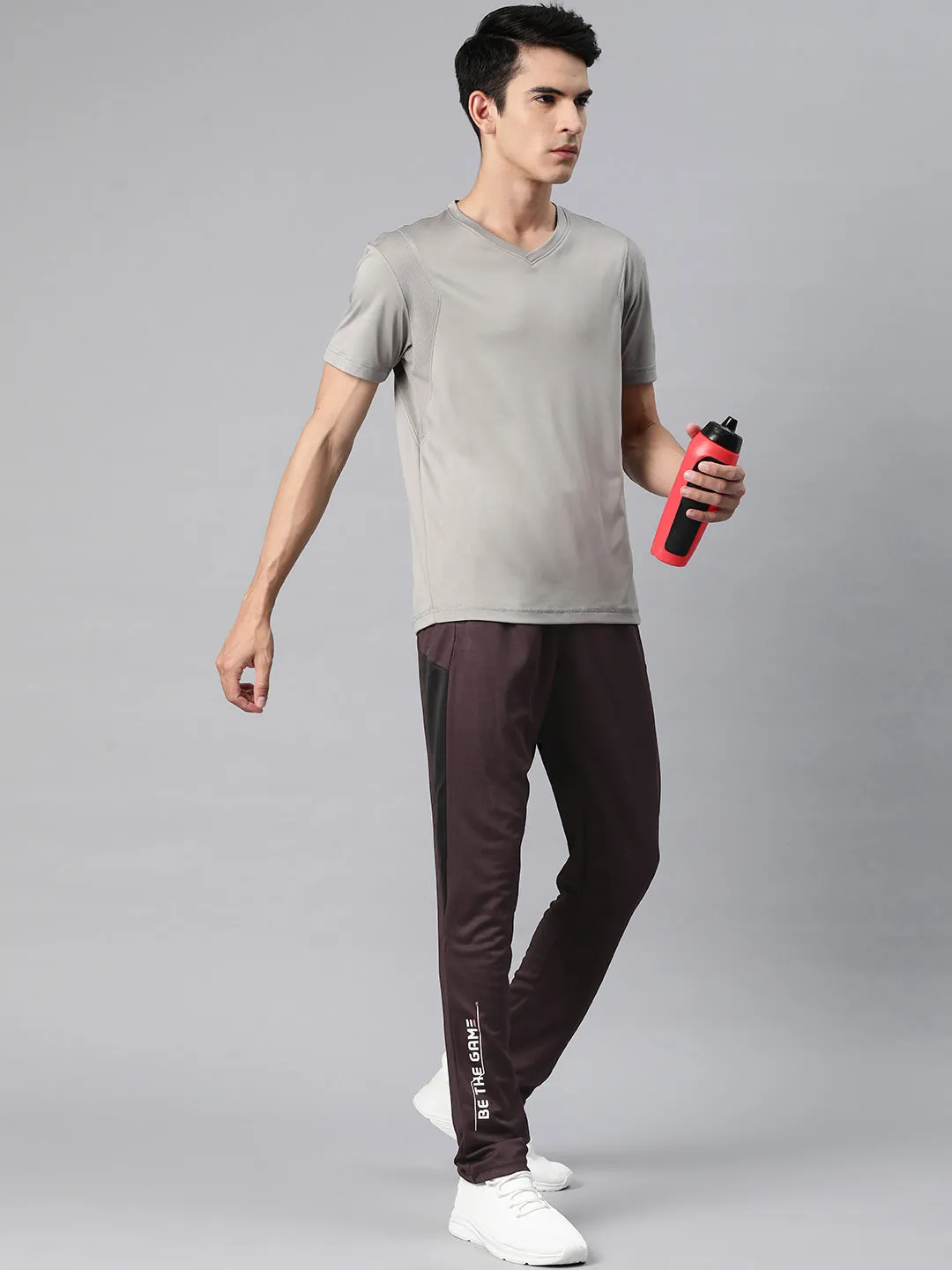 Alcis Men Typography Printed Slim Fit Track Pants Thermal Regulating