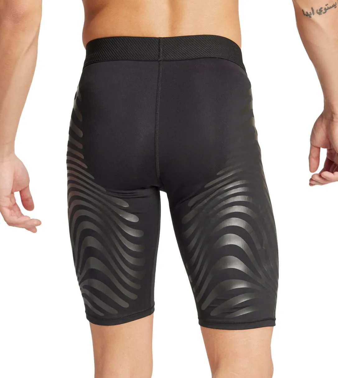 Water resistant coating adidas Adizero Control Mens Short Running Tights - Black