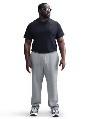 Fitted waist Open-Hem Fleece Pants