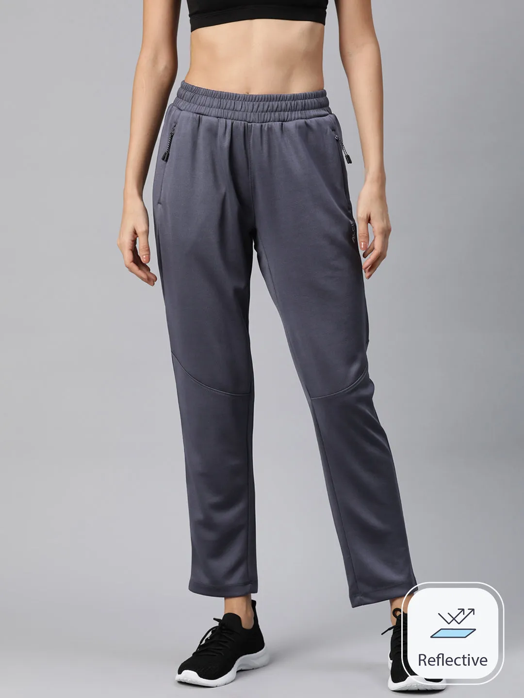 Seamless Waistband Quick Drying Alcis Women Slim Fit Hyper Hue Performance Reflective Track Pants