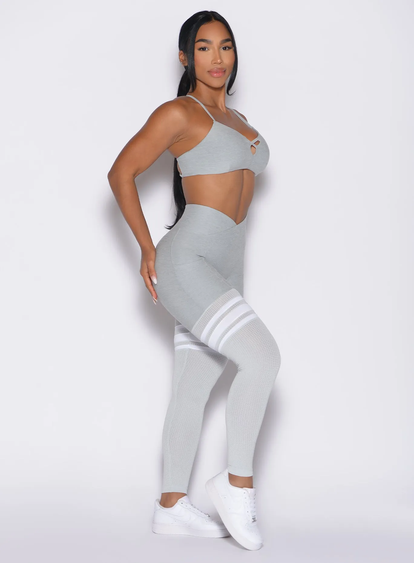 Four Way Stretch Fabric Tall Fit Double Layer Contour Thigh-Highs