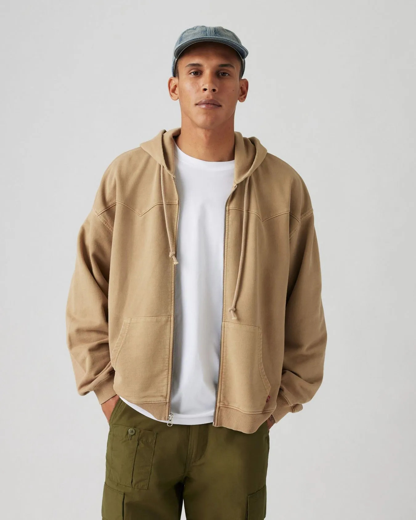 Smooth Creative Look Adult Fashion Levi's? Lowell Western Full Zip Sweat - Harvest Gold GD