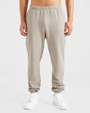 Lounge-friendly Stretch waistband Essential Oversized Joggers - Stone