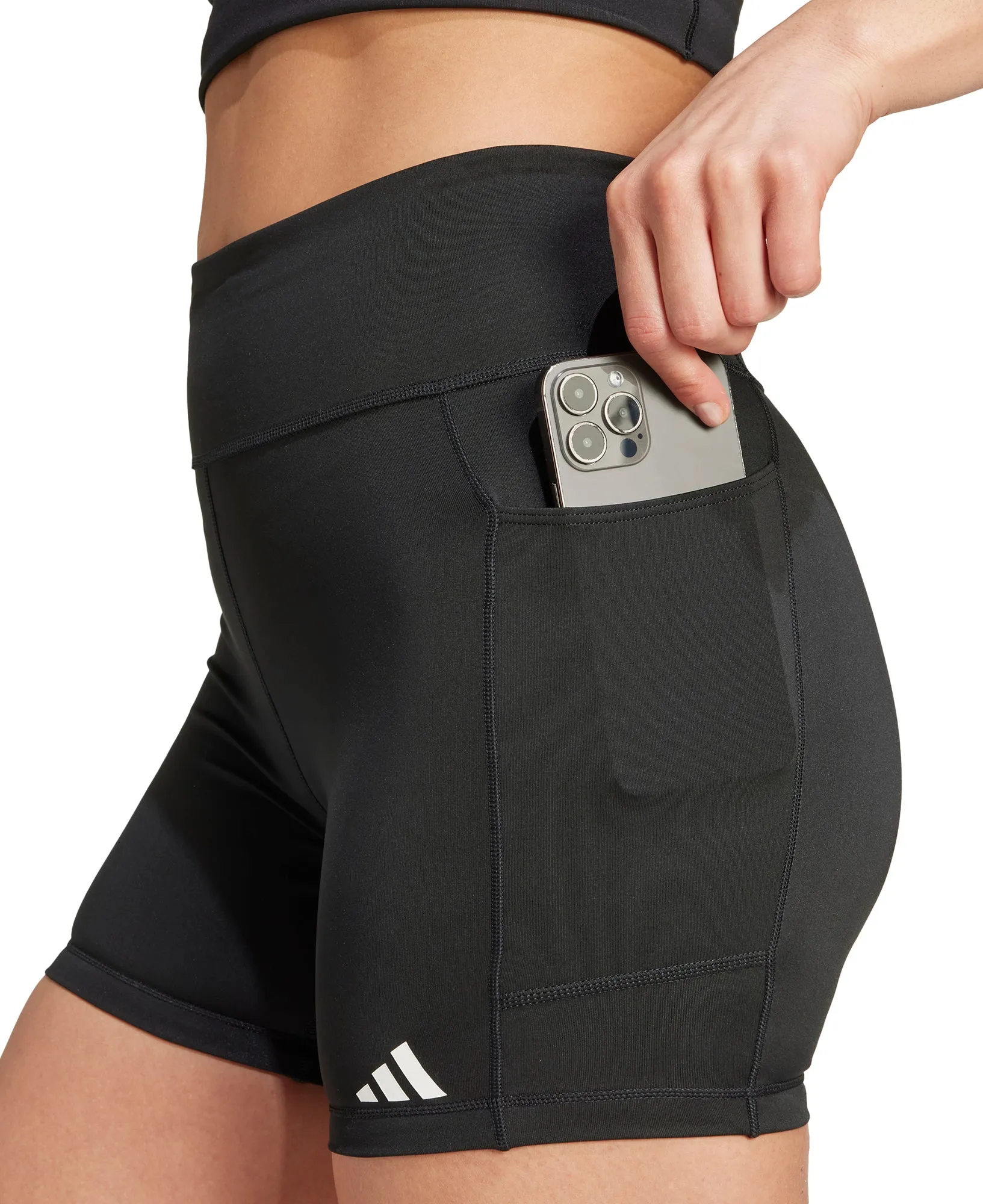 Basketball shorts Breathable fabric adidas Own The Run 5 Inch Womens Short Running Tights - Black