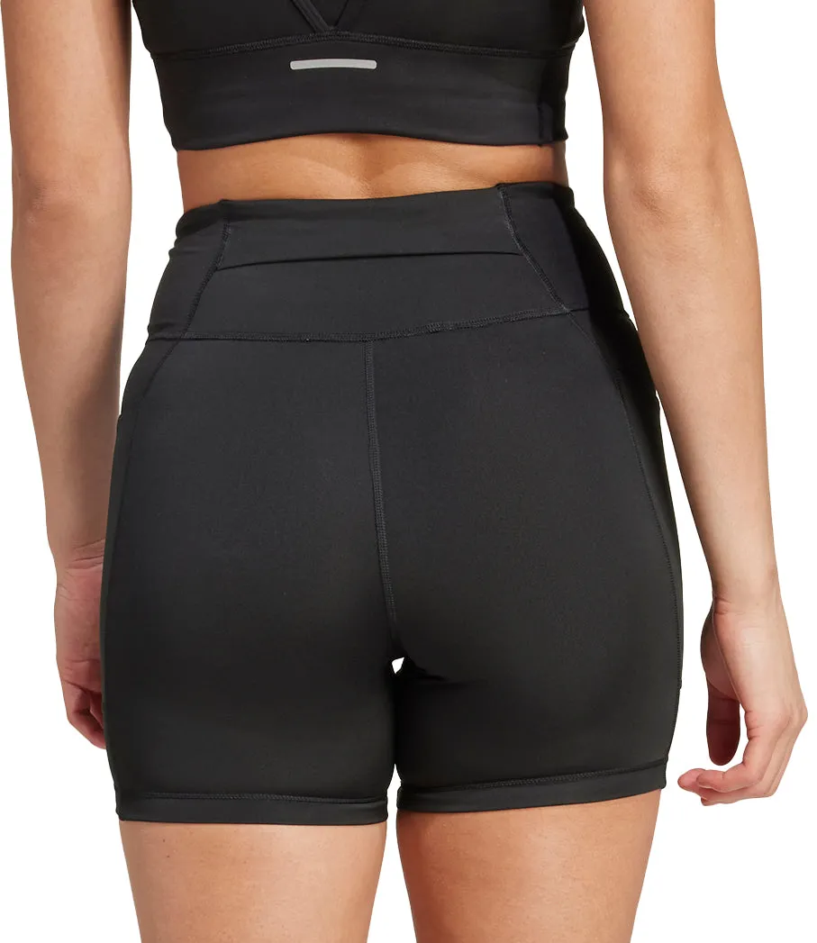 adidas Own The Run 5 Inch Womens Short Running Tights - Black hypoallergenic material Warm Vibe