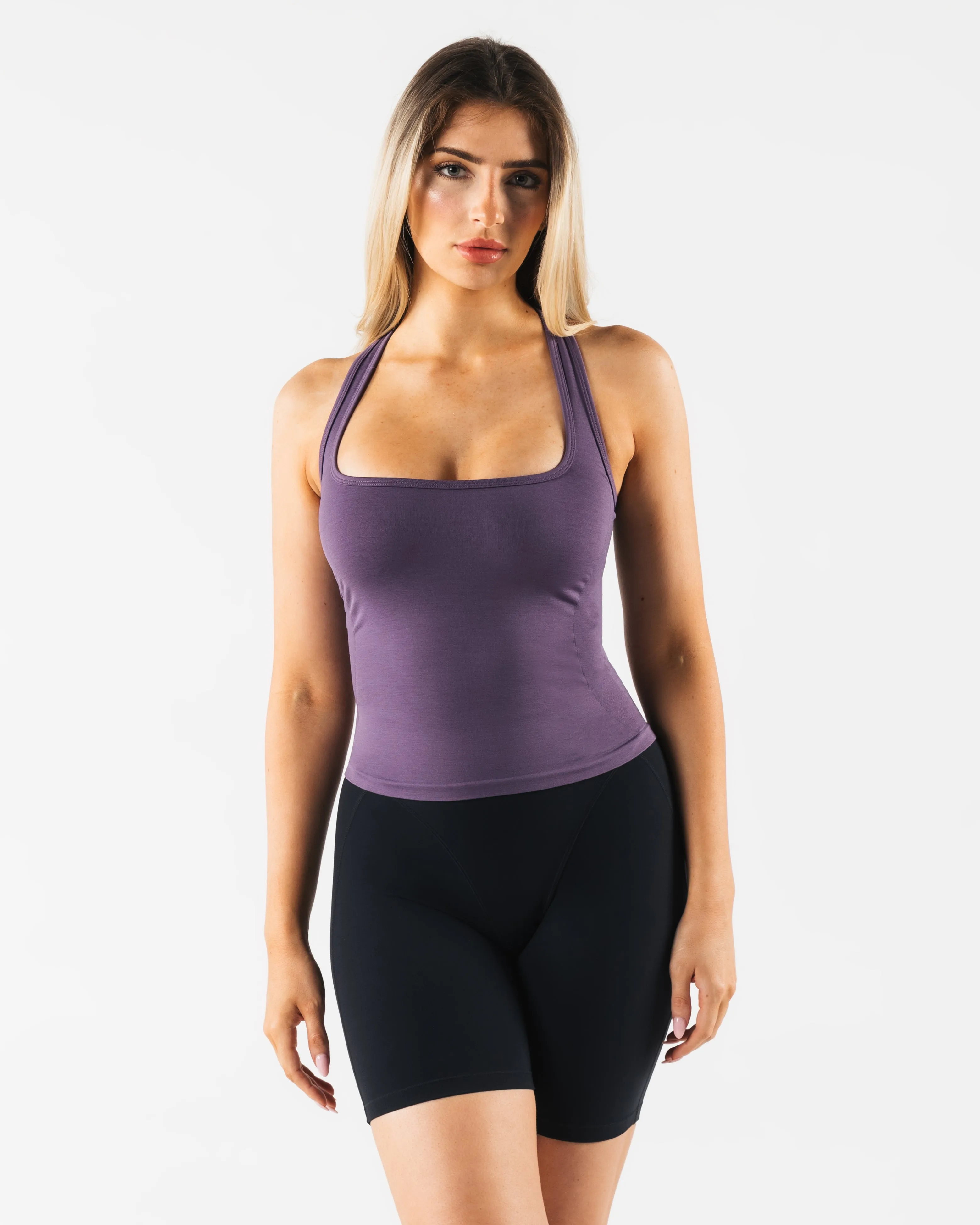 Anti Pilling Treatment Seam Free Edges Ice Tank - Photon