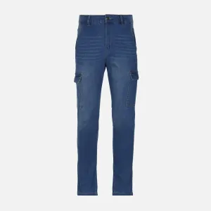 MEN DENIM CARGO JEANS REGULAR FIT Anytime Fit