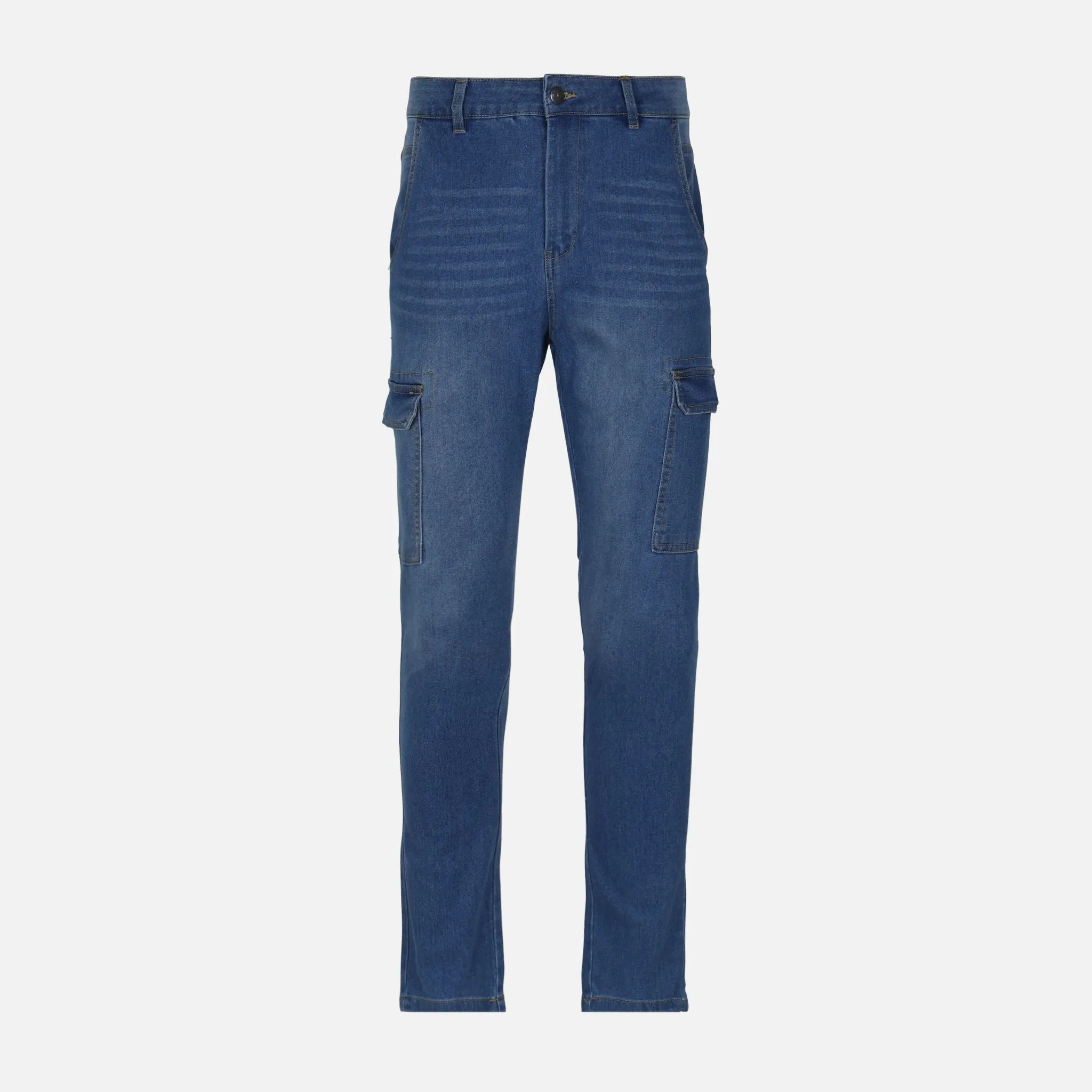 Brunch Outfit Trend Setter MEN DENIM CARGO JEANS REGULAR FIT
