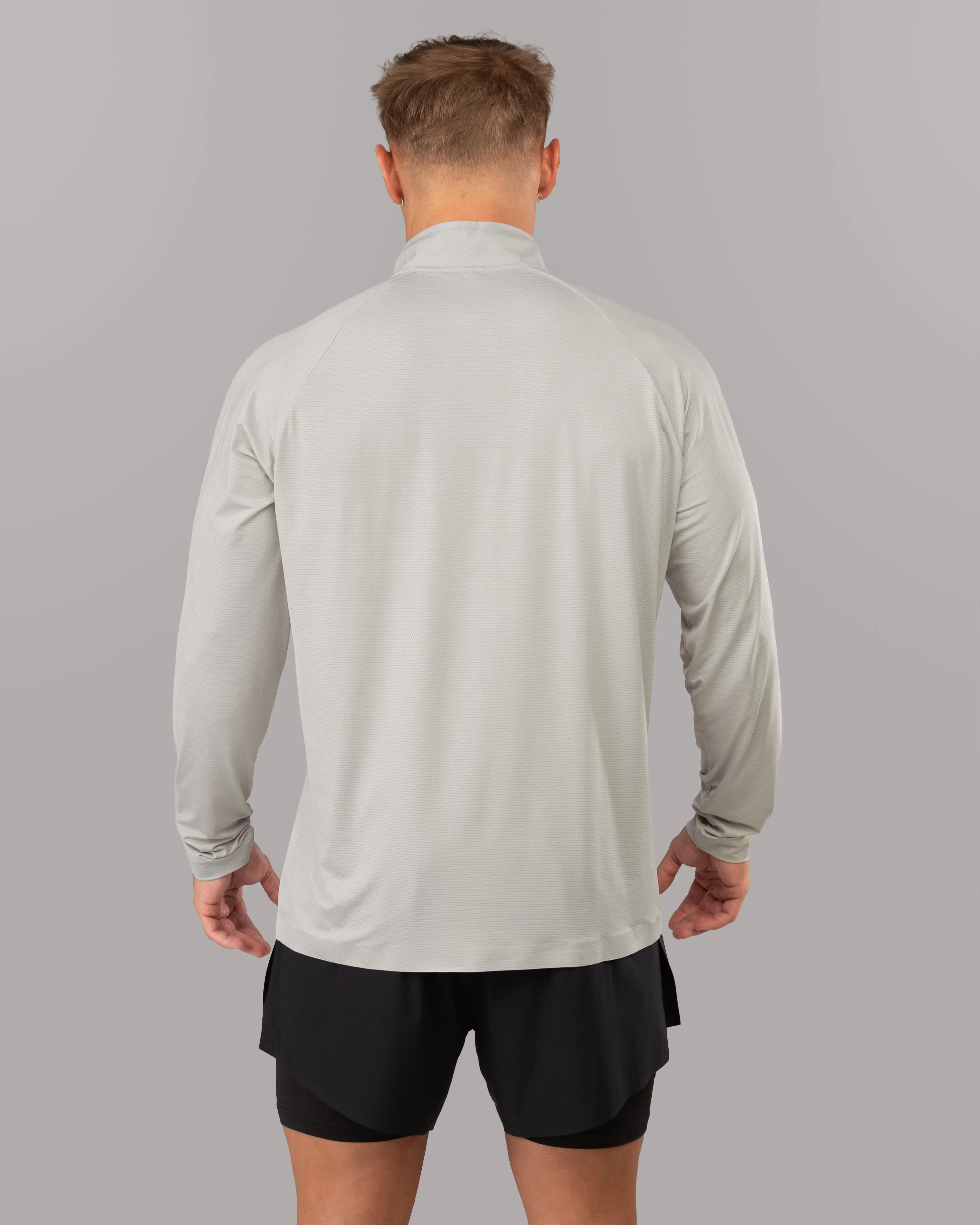 Racer Quarter Zip - Cloud Light