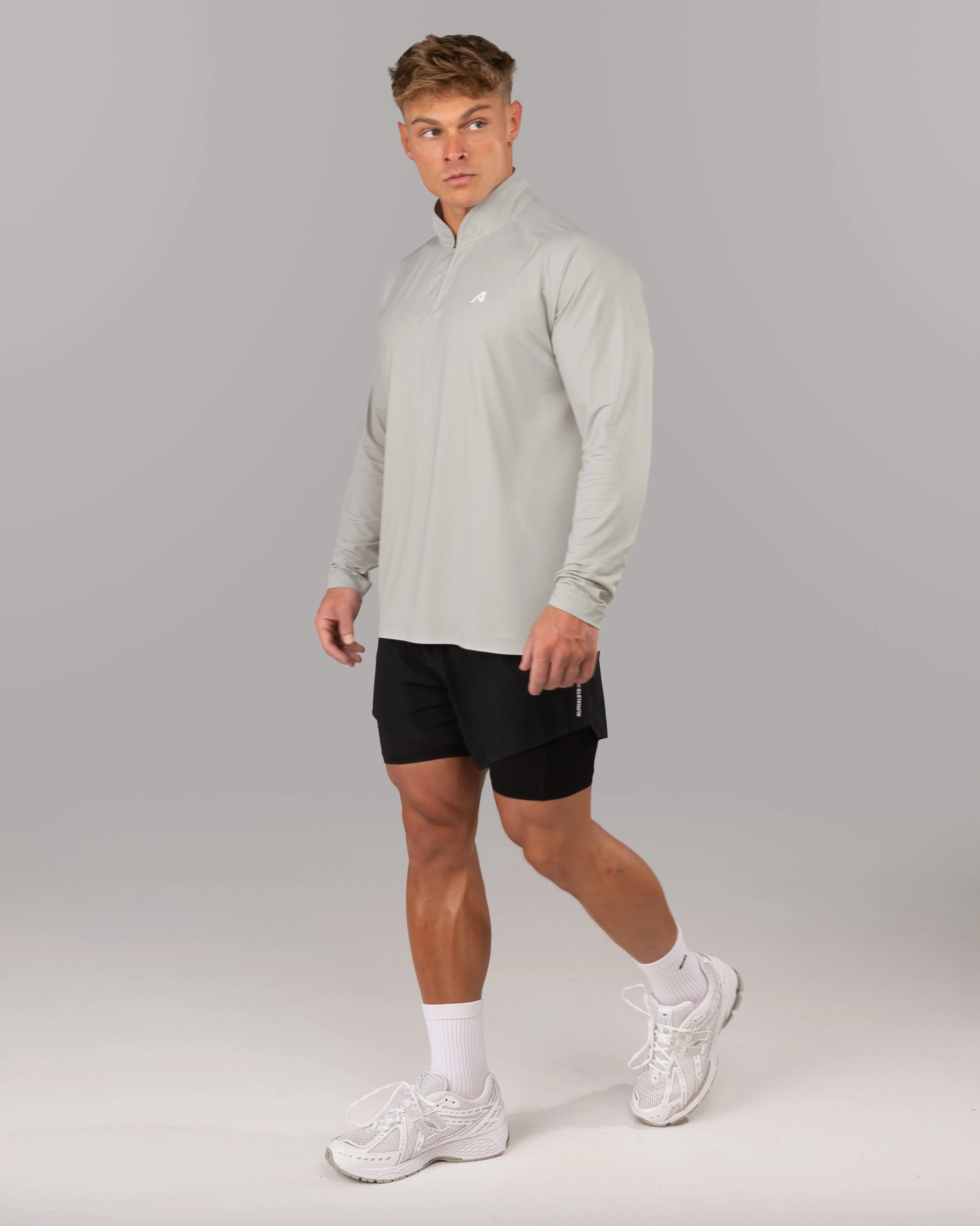 Racer Quarter Zip - Cloud Reinforced Buttonholes