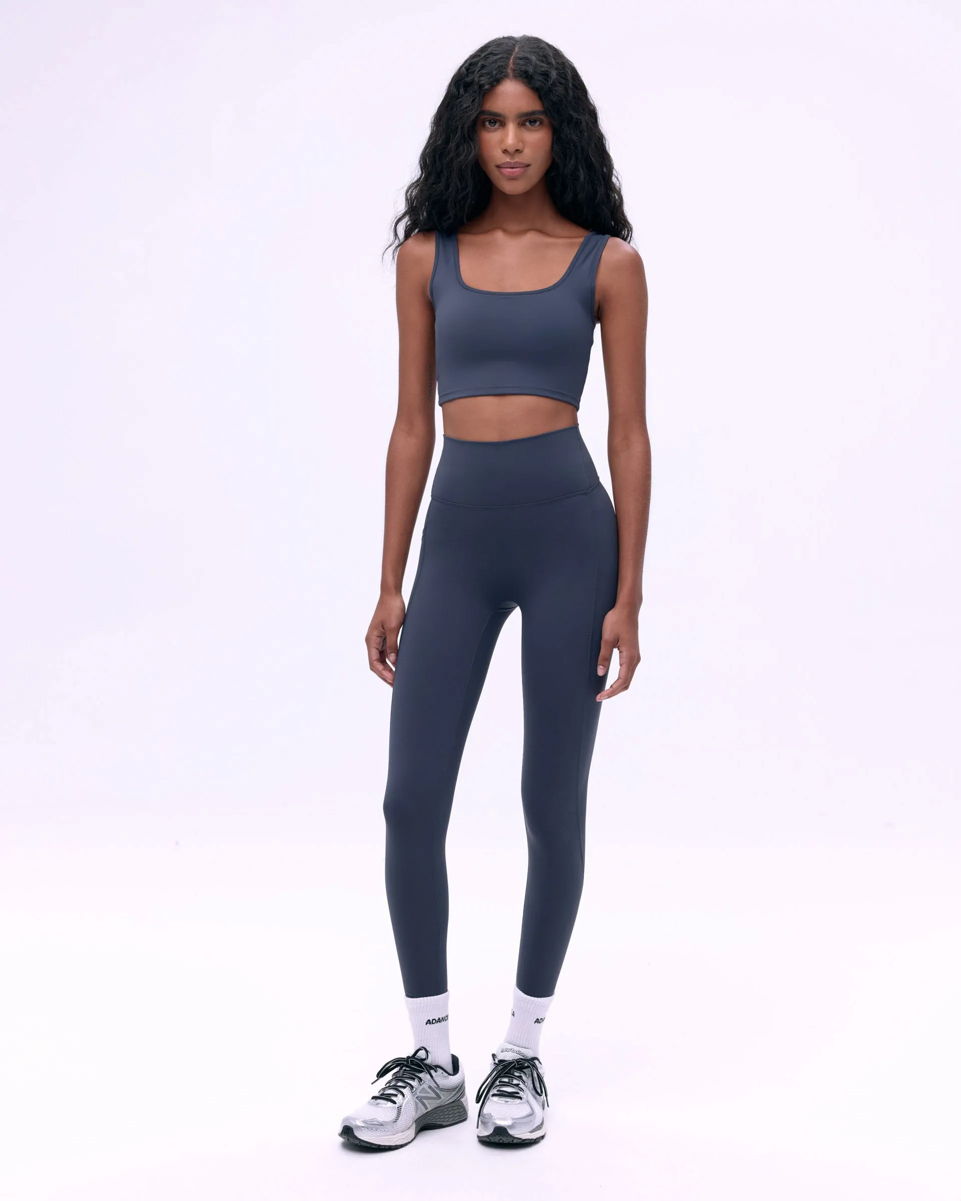 Ultimate Pocket Leggings - Midnight Blue Fade Resistant Studio Practice Daily Routine Luxury Choice