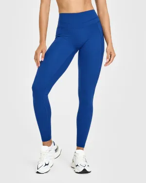 Unified High Waisted Pocket Leggings | Vintage Navy Workout Essential Dance Practice For Men For Teens Winter Sports