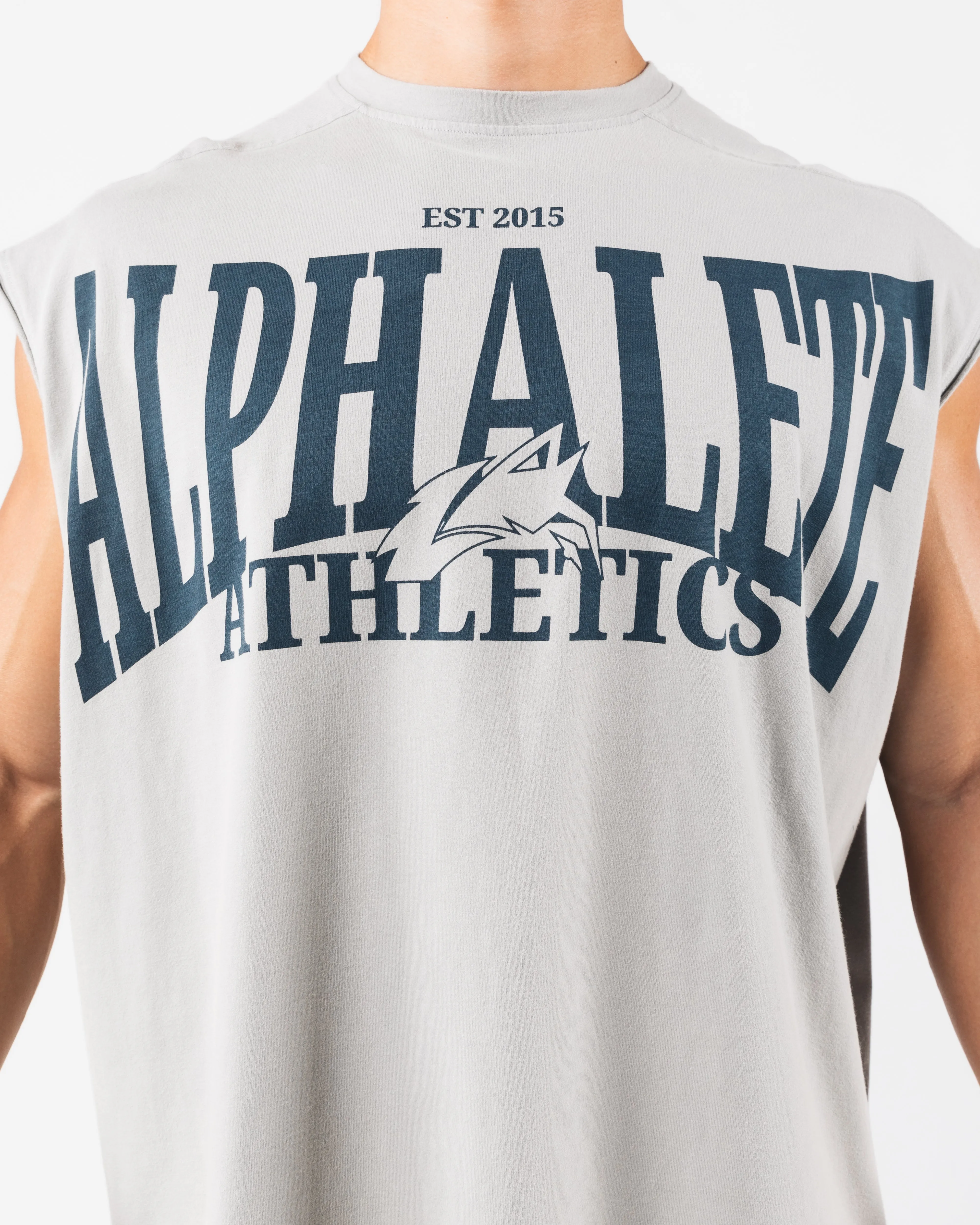 communication Vintage Muscle Tank - Chrome