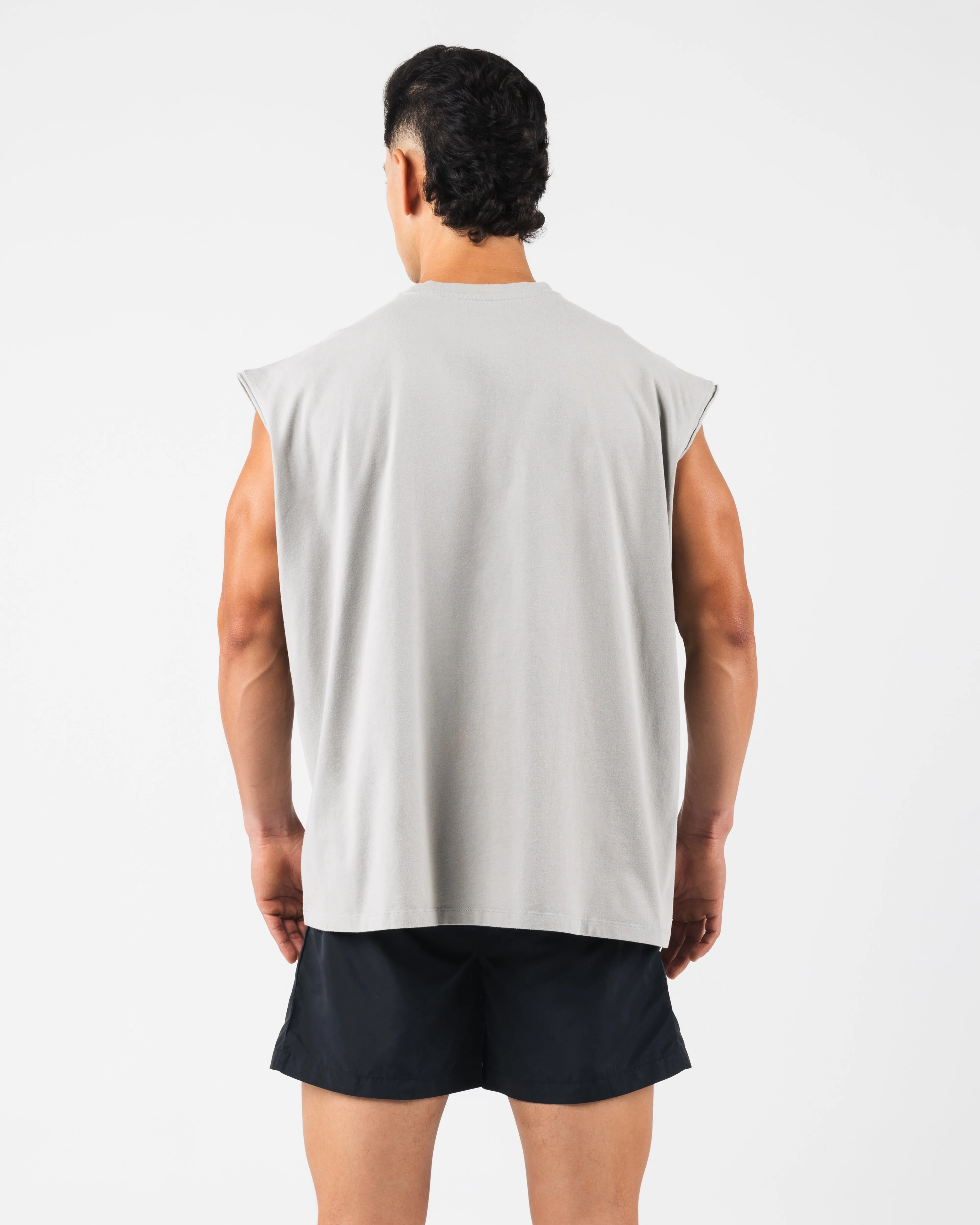 Vintage Muscle Tank - Chrome Sublimation Print Secure Fit Design