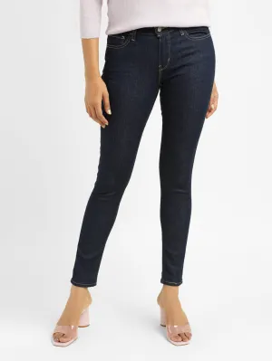 Women's 710 Blue Skinny Fit Mid Rise Jeans Outdoor Comfort On The Go