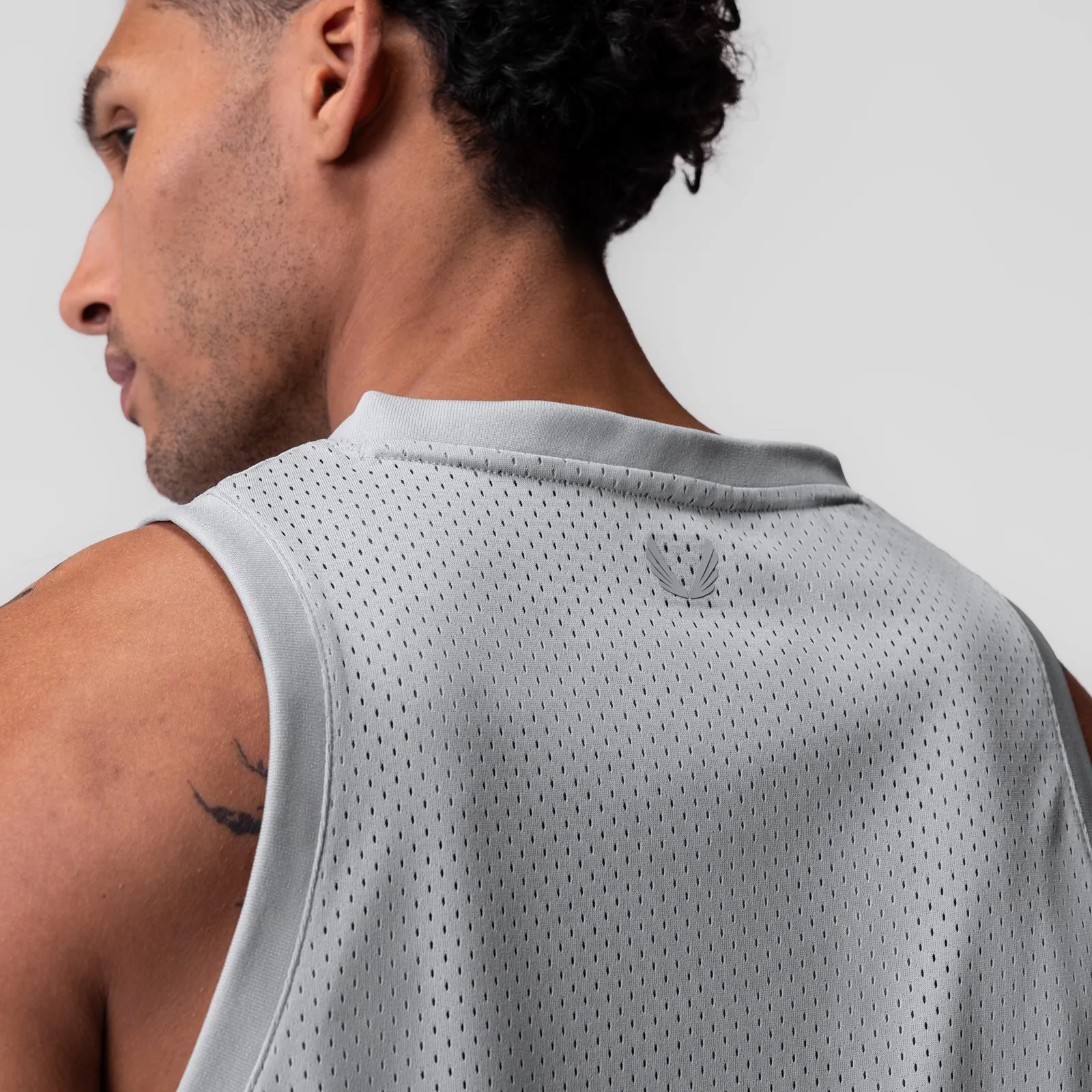 large - scale autonomous operation 0990. Ion-Mesh Basketball Jersey - Slate Grey