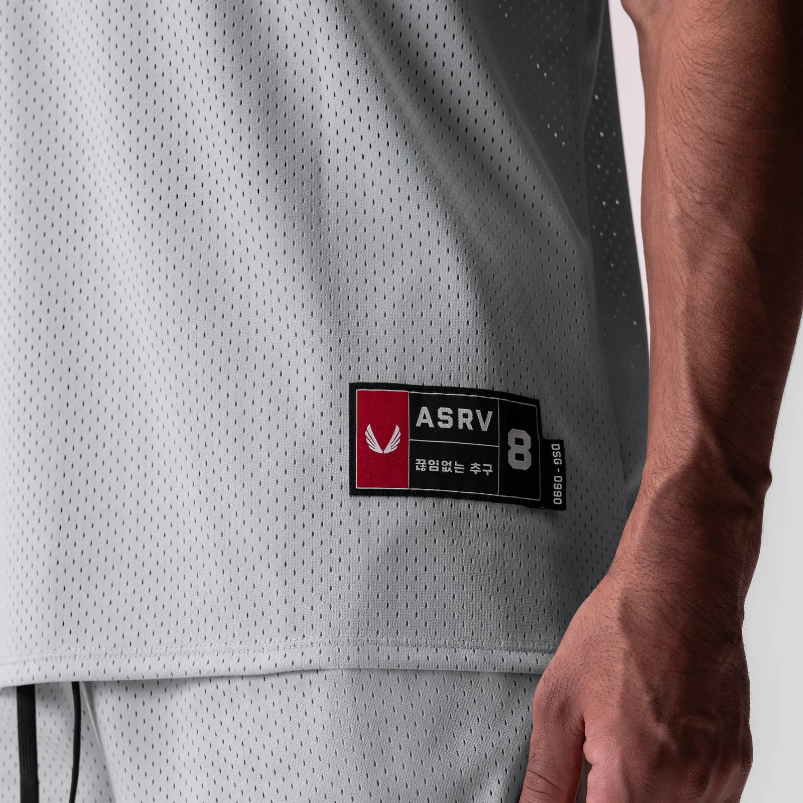 defensive role 0990. Ion-Mesh Basketball Jersey - Slate Grey