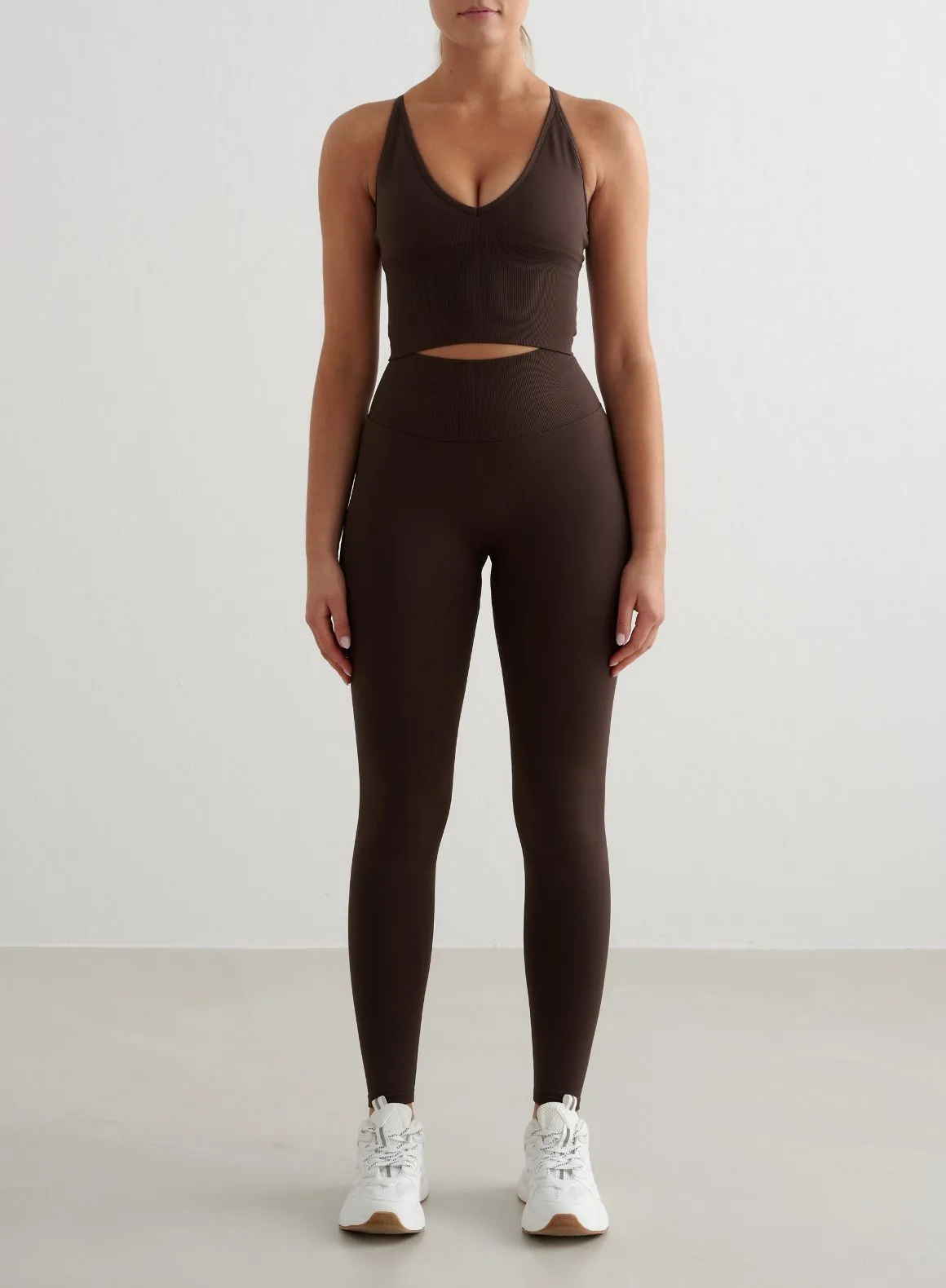 Chocolate Shape Seamless Cross Back Bralette Heritage - preserving