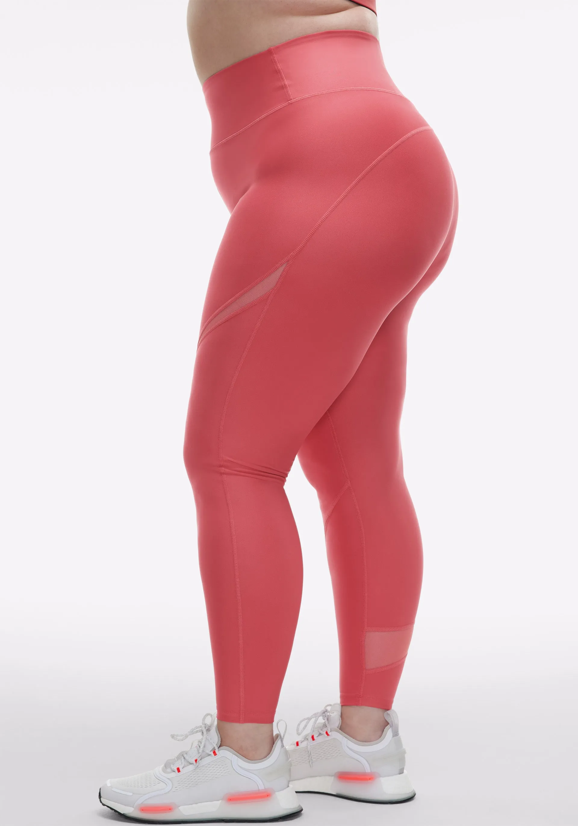 Endurance Light Mesh Splice High Rise Legging Lightweight texture