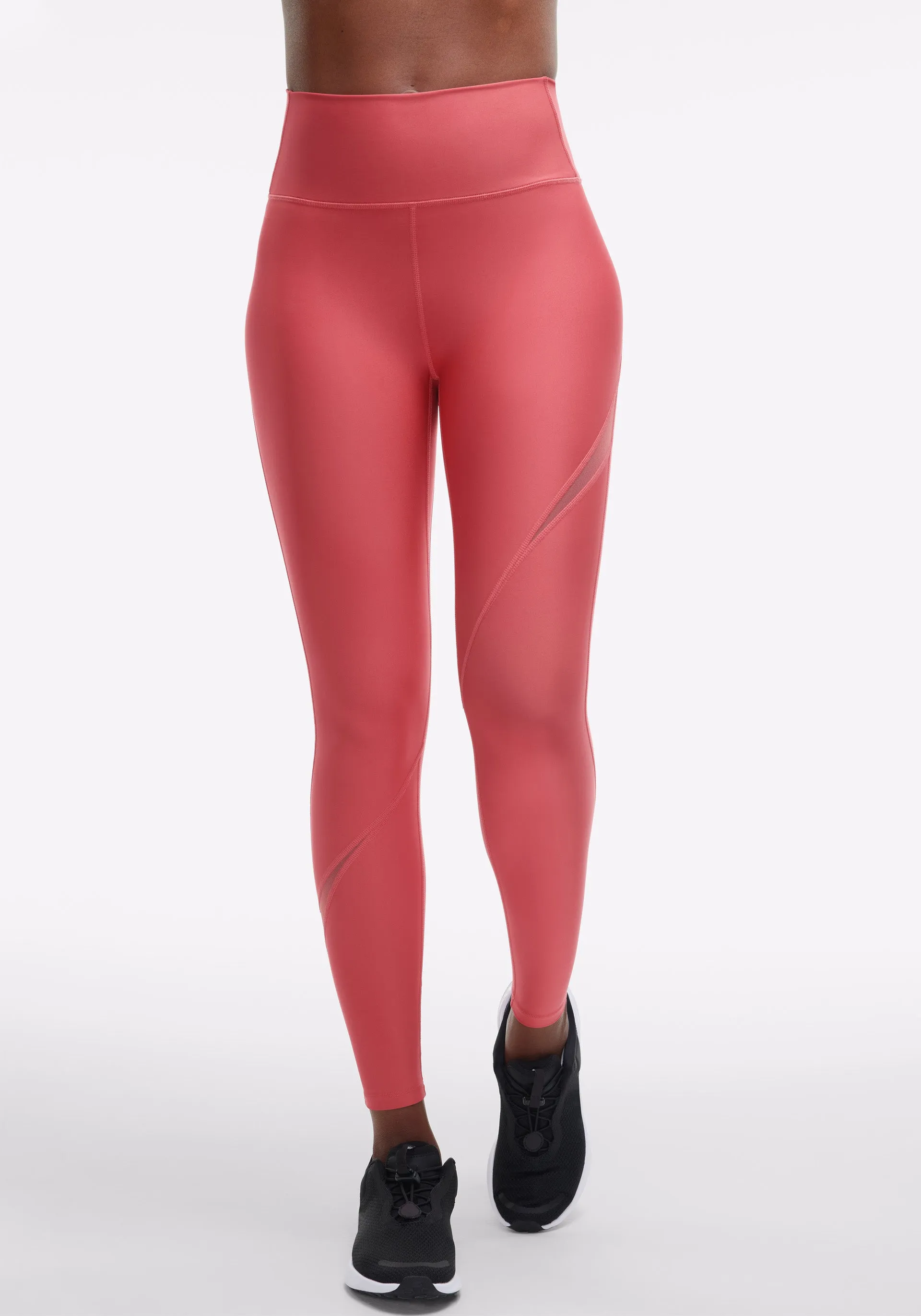 Squat Proof Camping Gear Endurance Light Mesh Splice High Rise Legging