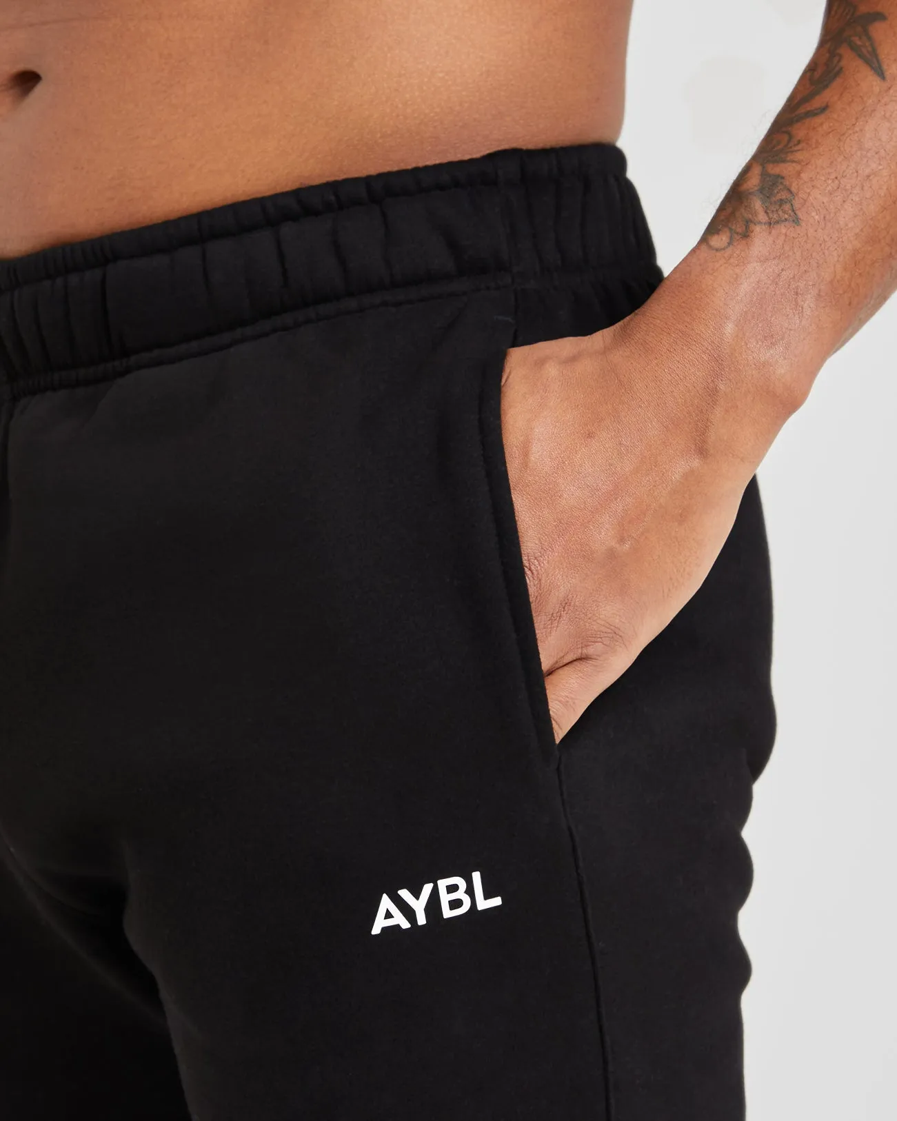 Essential Joggers - Black Adjustable Closure