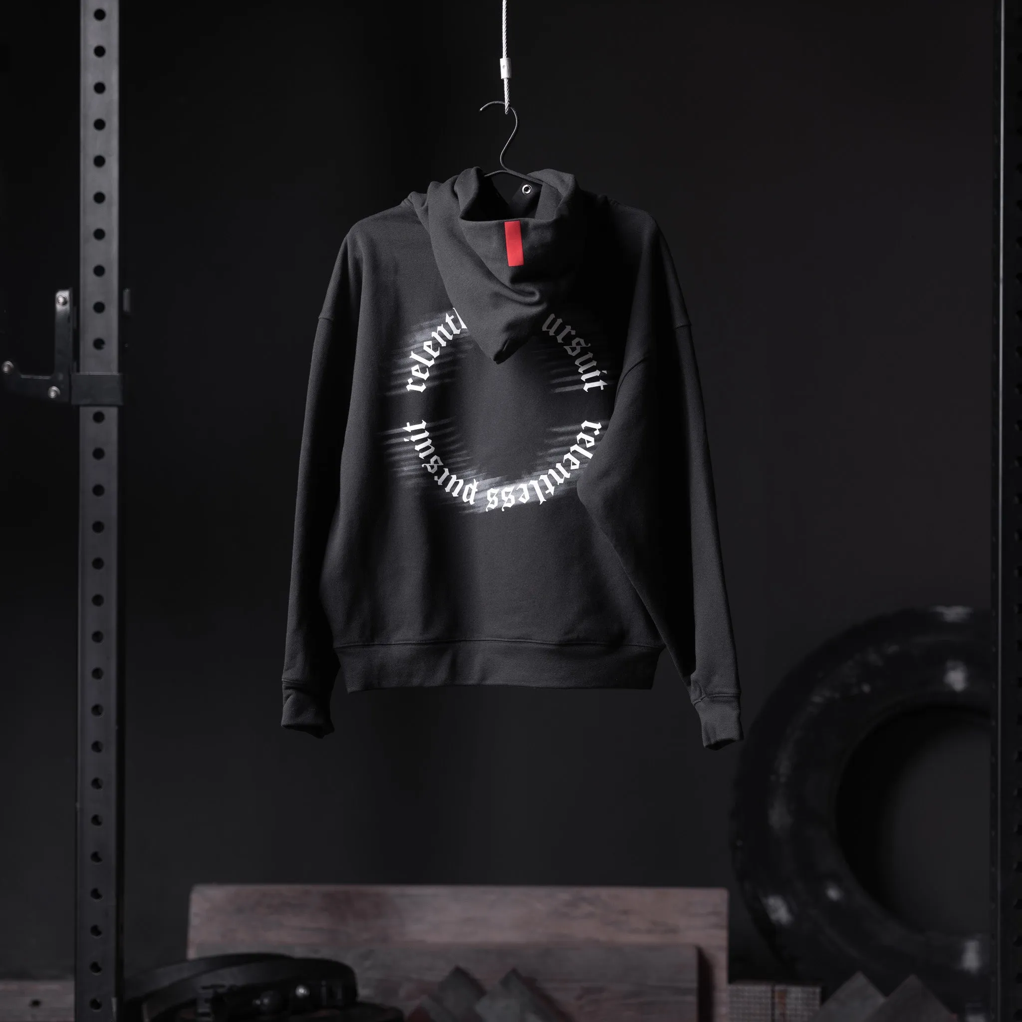 Autumn Staple maternity wear 0874. Tech-Terry? Zip Pocket Hoodie - Black "RP Blur"
