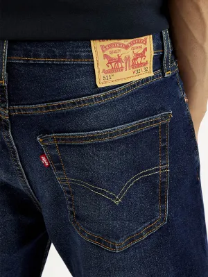 Men's 511 Blue Slim Fit Mid Rise Jeans Travel Outfit Chill Outfit Date Night Popular Staple