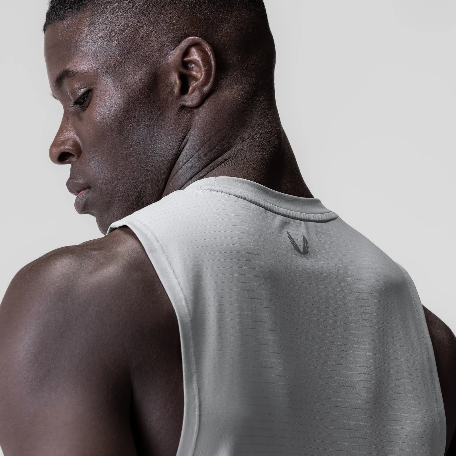 0837. 3D-Lite? 2.0 Lycra? Muscle Tank - Slate Grey "RP" Anti Static Treatment