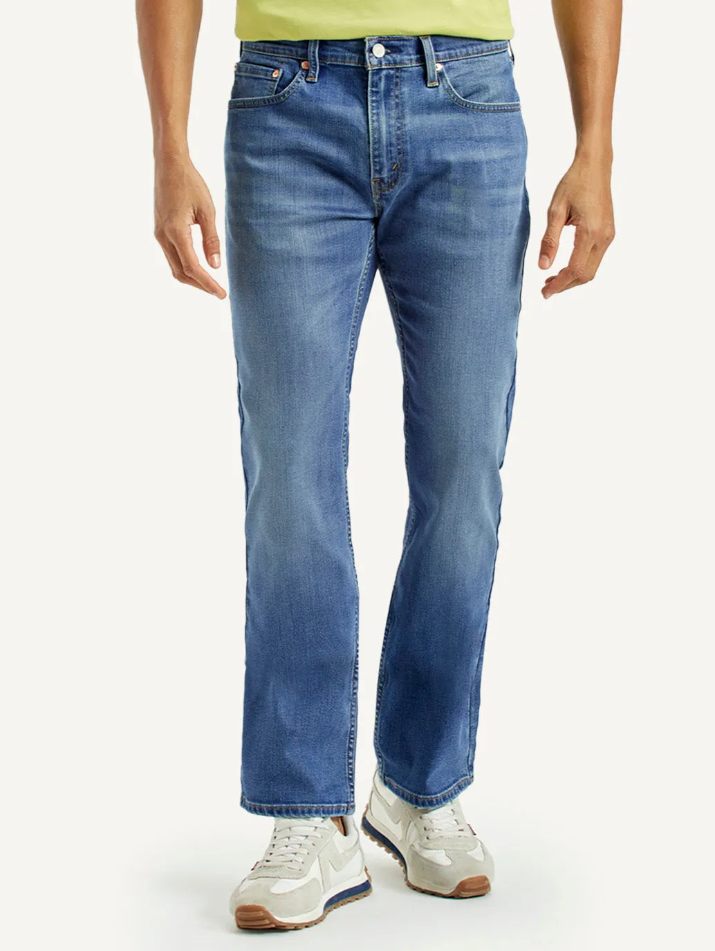 Chill Comfort Men's 527 Light Indigo Bootcut Fit Mid Rise Jeans