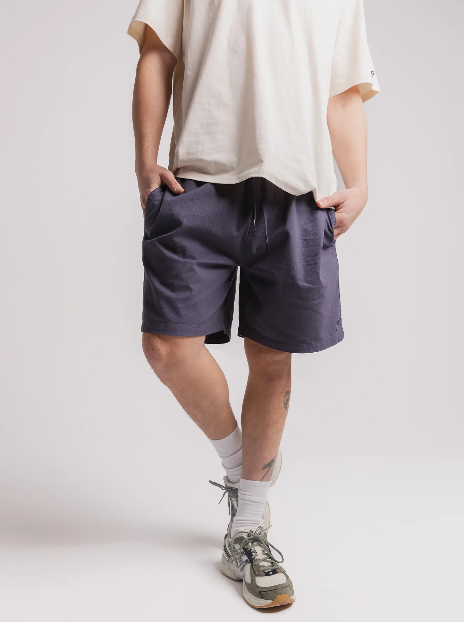 Retreat Shorts in Washed Navy Odor Resistant Treatment