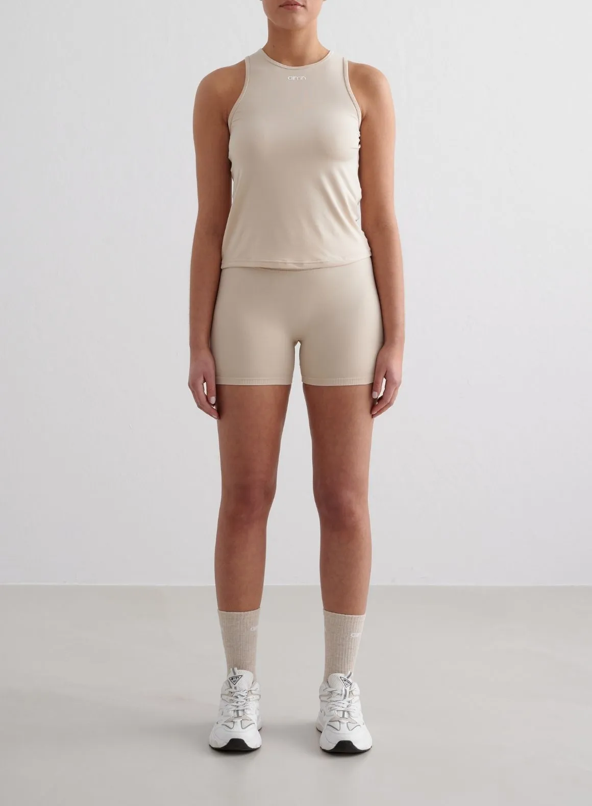international cooperation Heat Control Caf?? Au Lait Soft Basic Singlet