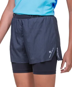 camisole Ronhill Tech Race Twin 2 In 1 Womens Running Shorts - Black