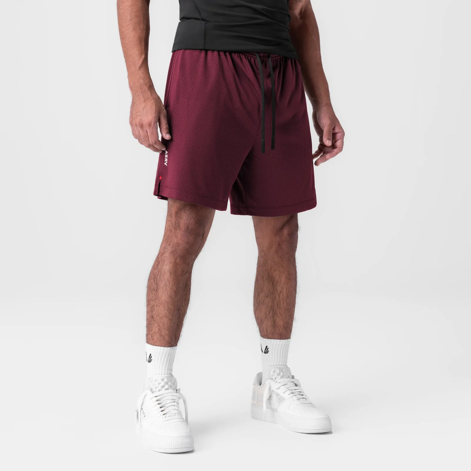 Flexible Fabric 0988. Reversible 2-in-1 Short - Crimson