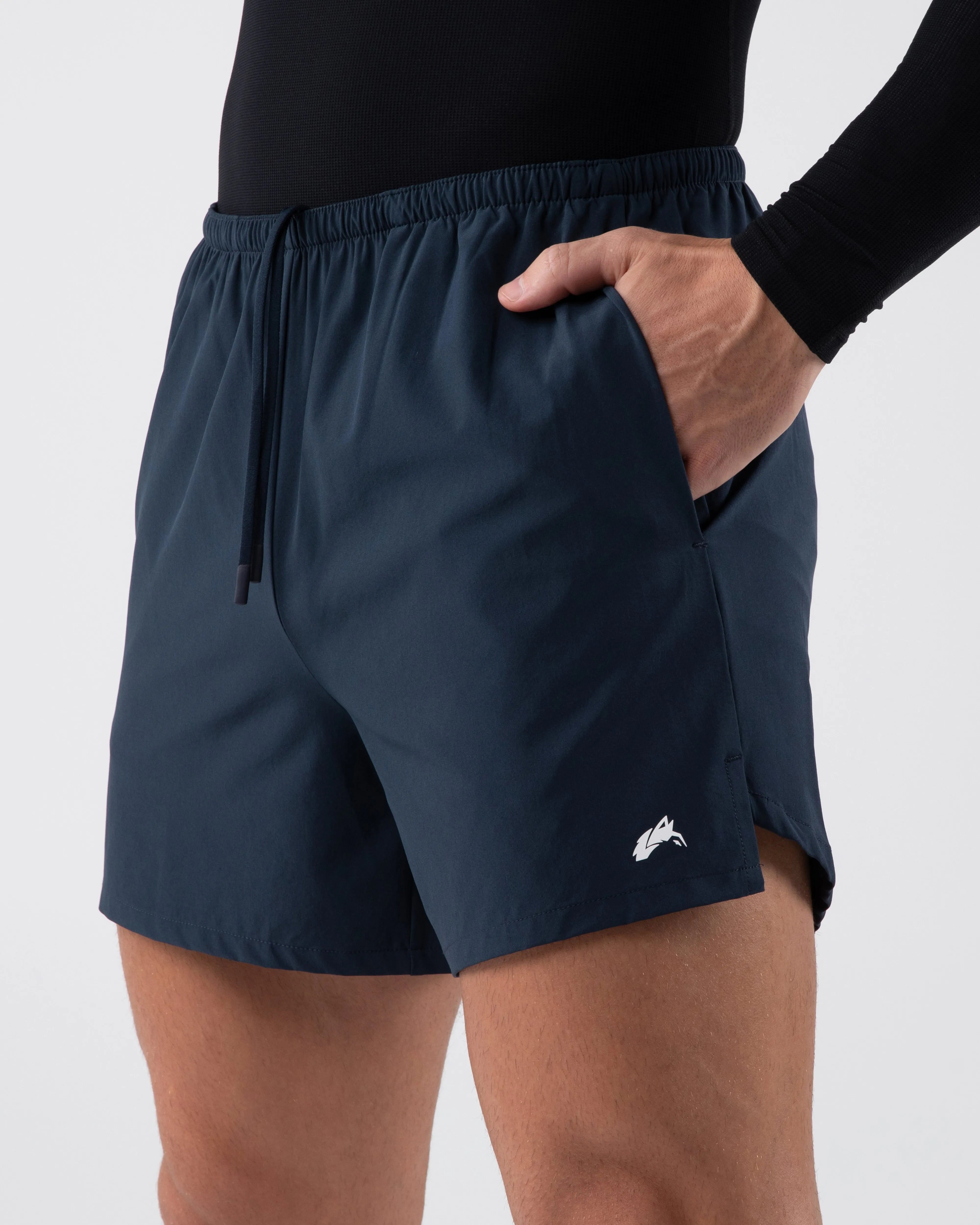 Dynamic Short - Deep Navy WrinkleFreeFabric Seamless Waistband