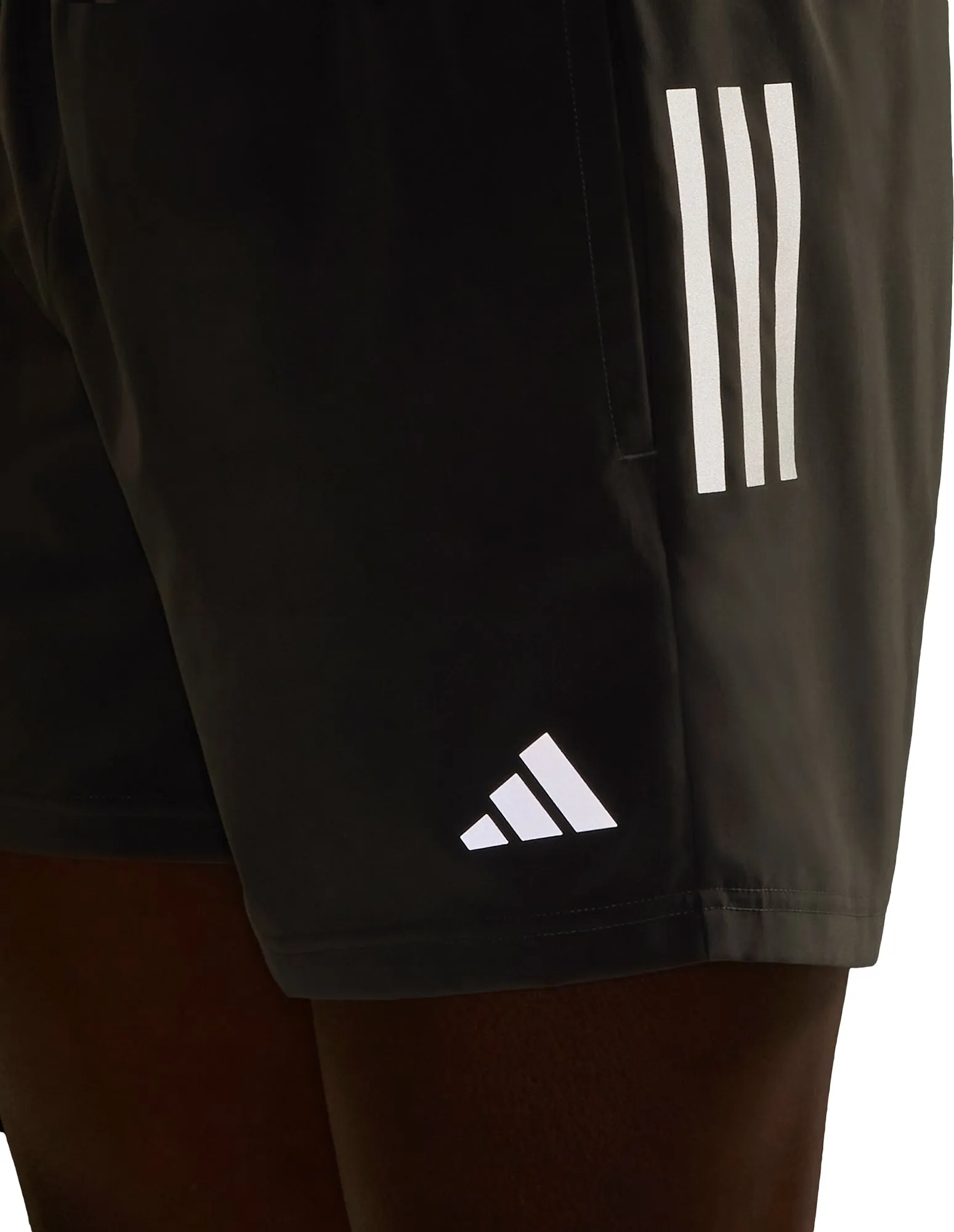 adidas Own The Run 5 Inch Mens Running Shorts - Grey fade resistant color