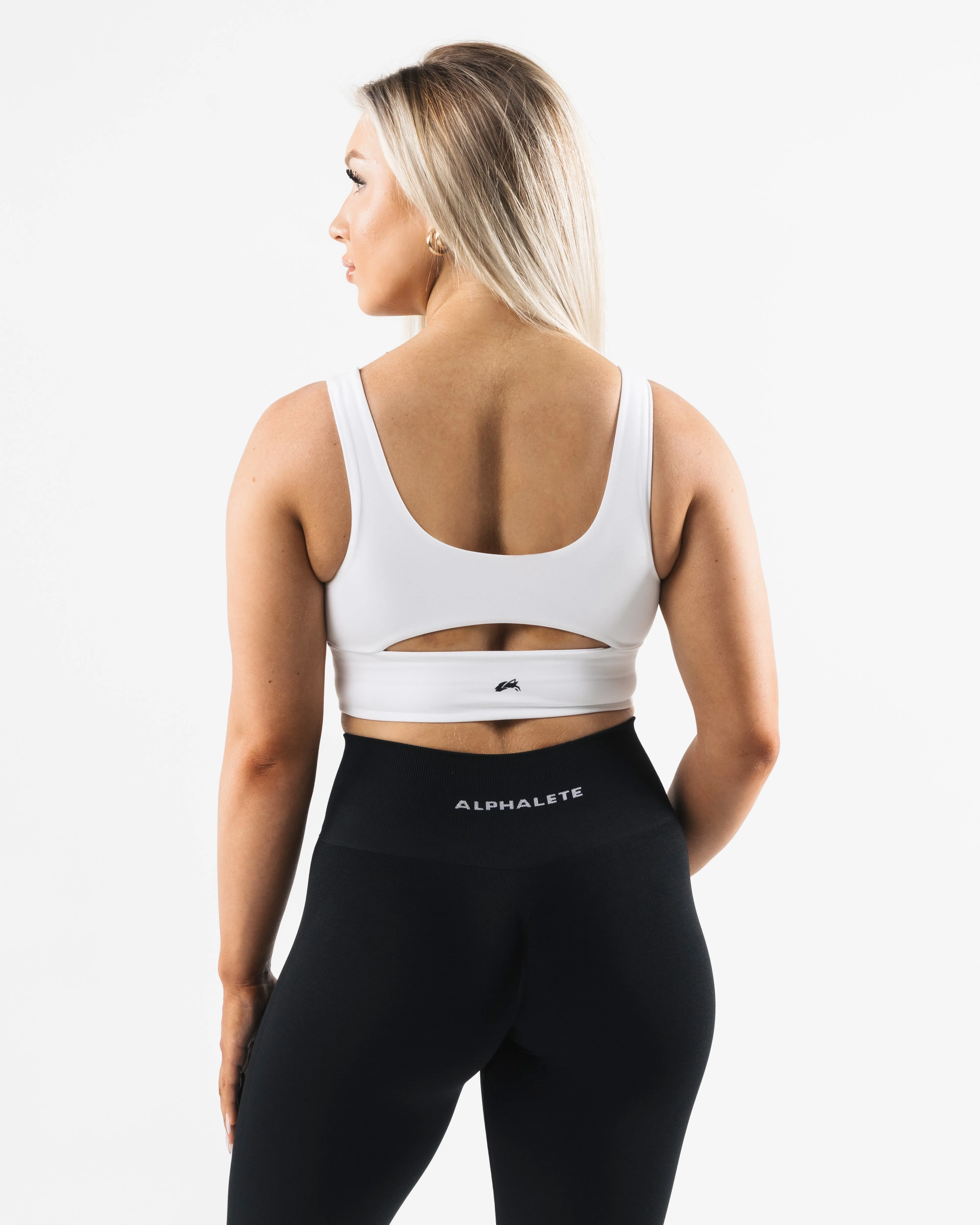 Celeste Bra A/B Cup - White Topstitching seams