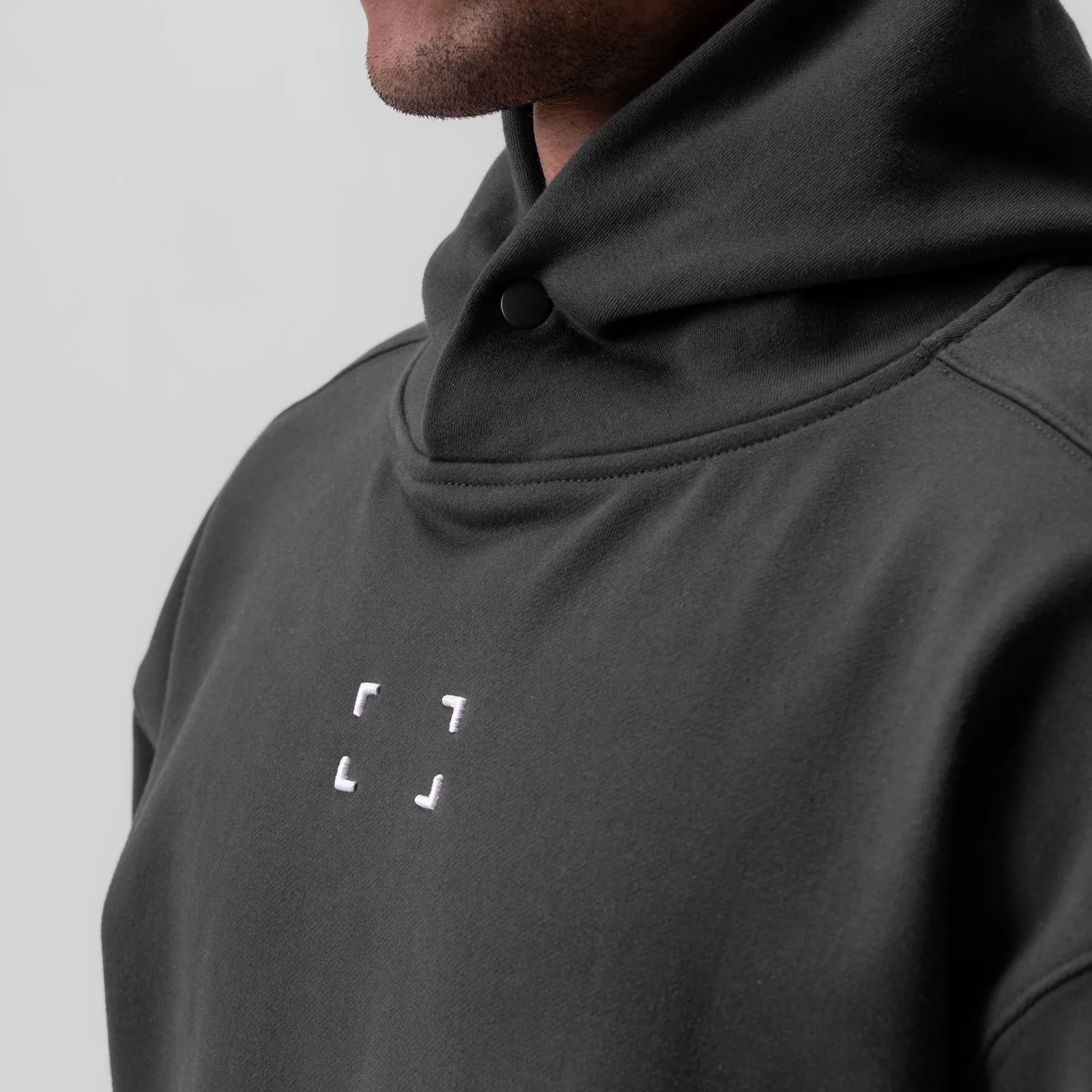 0648. Tech-Terry? Hoodie - Space Grey "Space Bracket" Polo wear Outdoor Comfort