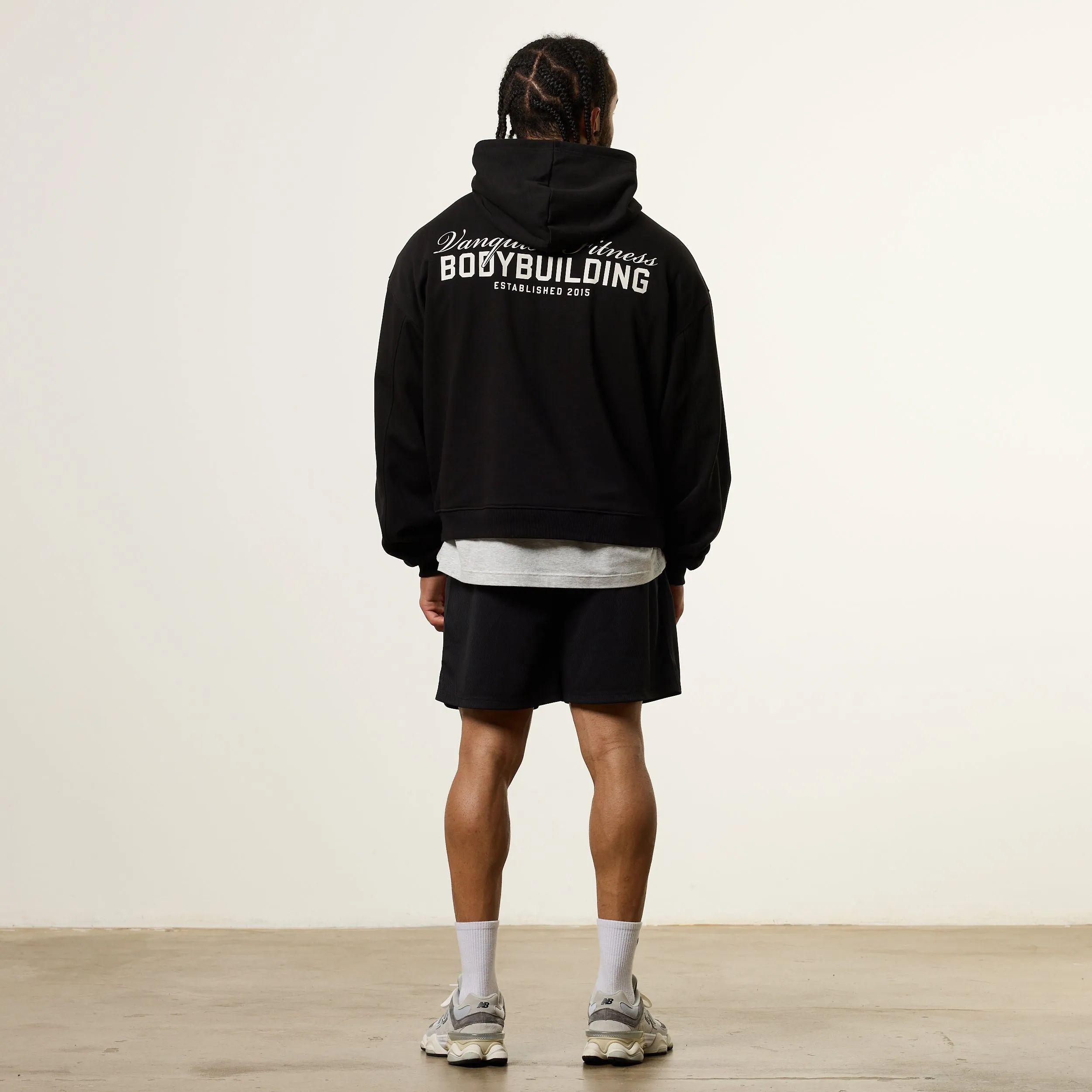 Cosplay wear Autumn Staple Vanquish Bodybuilding Black Oversized Boxy Pullover Hoodie
