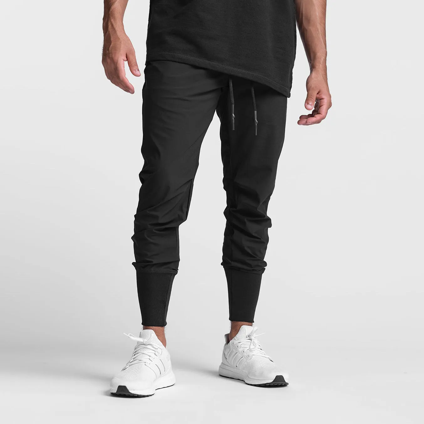 Tapered leg Anti Slip Waistband 0826. Tetra-Lite? High Rib Jogger - Black